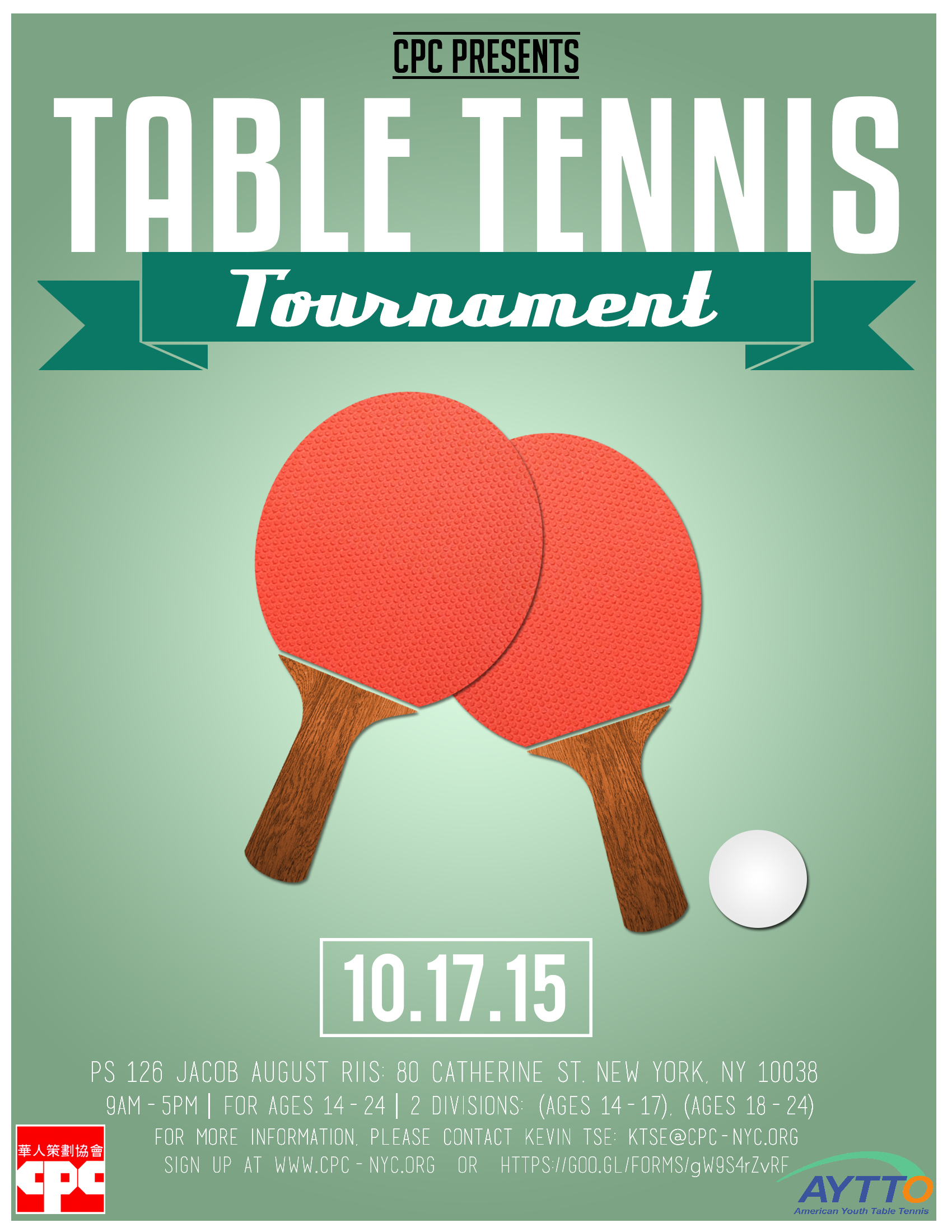 CPC Table Tennis Tournament Flyer 10.17.15 0 